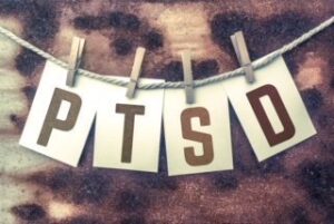 PTSD Concept Pinned Stamped Cards on Twine Theme